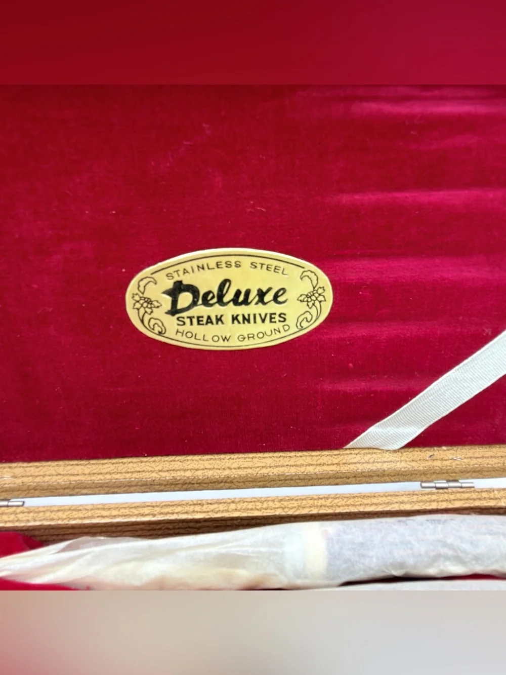Eldan Vintage Set of 6 Hollow Ground Stainless Steel Steak Knives From JAPAN